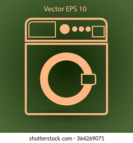 washing machine vector illustration