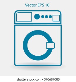washing machine vector illustration