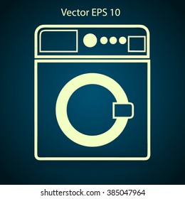 washing machine vector illustration