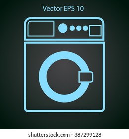 washing machine vector illustration