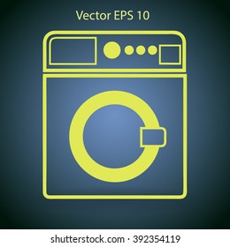 washing machine vector illustration