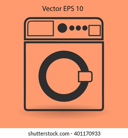 washing machine vector illustration