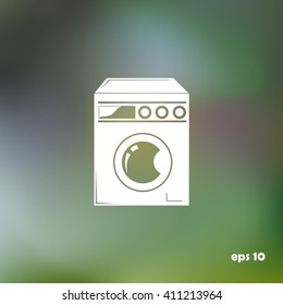 Washing machine, vector illustration