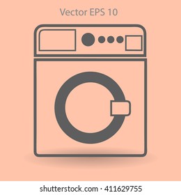 washing machine vector illustration