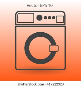 washing machine vector illustration
