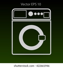 washing machine vector illustration