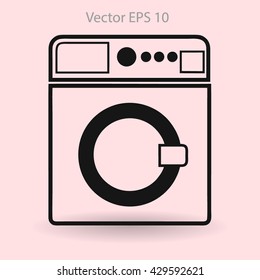 washing machine vector illustration