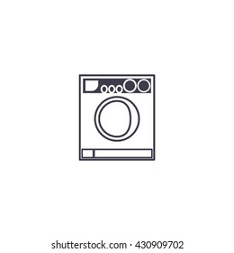 Washing machine vector illustration