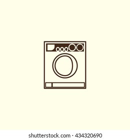 Washing machine vector illustration