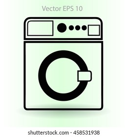washing machine vector illustration