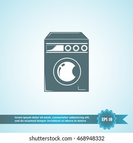 Washing machine, vector illustration