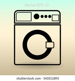 washing machine vector illustration