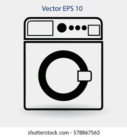 washing machine vector illustration