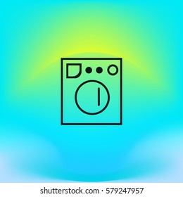 Washing machine vector illustration