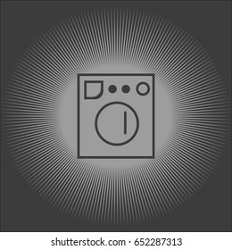 Washing machine vector illustration