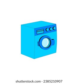 Washing machine vector illustration on white background