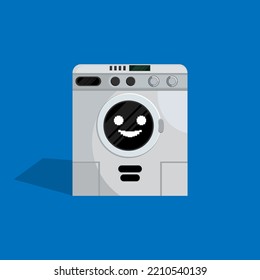 Washing machine vector ilustration good for icon or mascot.