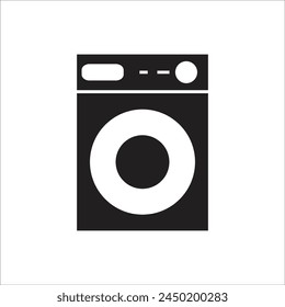 washing machine vetor icon line template