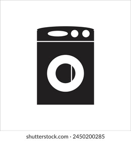 washing machine vetor icon line template