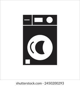 washing machine vetor icon line template