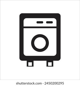 washing machine vetor icon line template