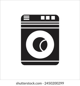 washing machine vetor icon line template