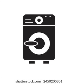 washing machine vetor icon line template