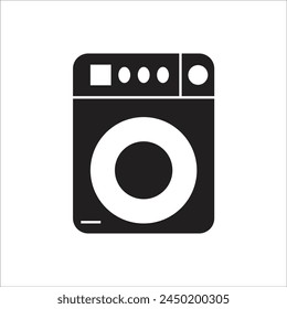 washing machine vetor icon line template