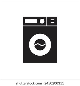 washing machine vetor icon line template