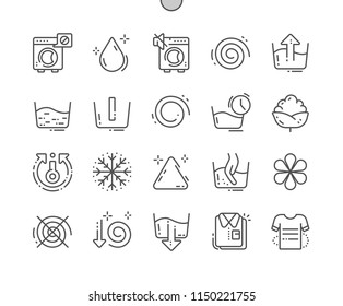 Washing machine Well-crafted Pixel Perfect Vector Thin Line Icons 30 2x Grid for Web Graphics and Apps. Simple Minimal Pictogram