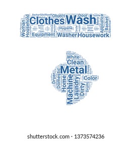 washing machine word cloud. tag cloud about washing machine