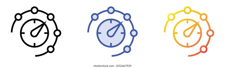 washing options icon. Linear, Blue Fill and Gradient Style Design Isolated On White Background