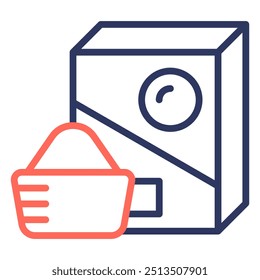 Elemento del icono del polvo de lavado para el diseño