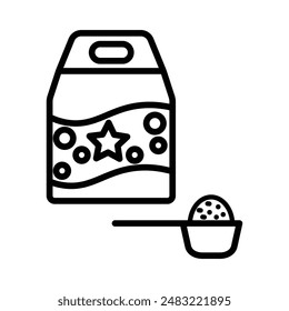 Washing powder icon logo sign vector outline