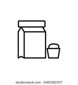 Washing powder icon logo sign vector outline