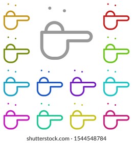 Washing powder multi color icon. Simple thin line, outline vector of laundry icons for ui and ux, website or mobile application