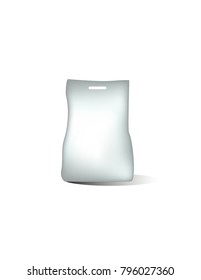 Washing powder on white background