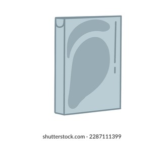Washing powder packaging. Doodle vector illustration