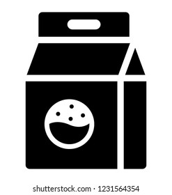 Washing powder solid icon design 
