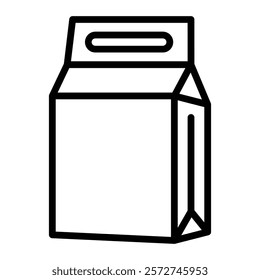 Washing Powder Vector Line Icon Design