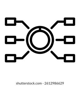 Washing Settings Vector Line Icon Design