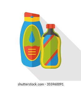 washing shampoo flat icon