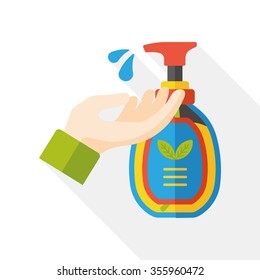 washing shampoo flat icon