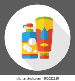 washing shampoo flat icon