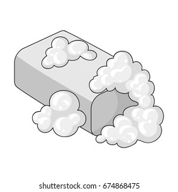 Washing soap. Dry cleaning single icon in outline style vector symbol stock illustration web.