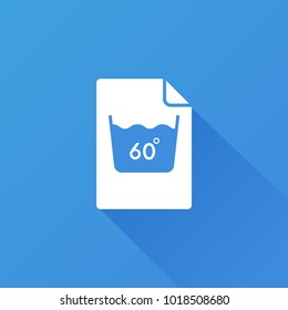 Washing temperature icon