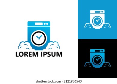 Vector de diseño de plantillas de logotipo de tiempo de lavado