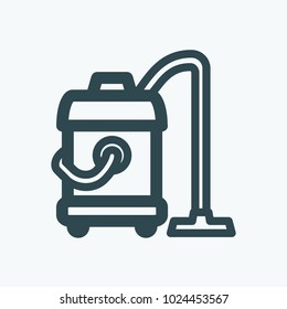 Washing Vacuum Cleaner Icon. Commercial Vacuum Cleaner Vector Icon