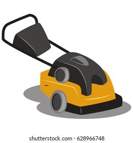 Washing vacuum cleaner vector icon isolated on white background. Professional equipment for a cleaning company.