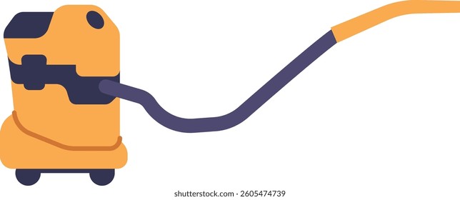Washing vacuum cleaner vector illustration